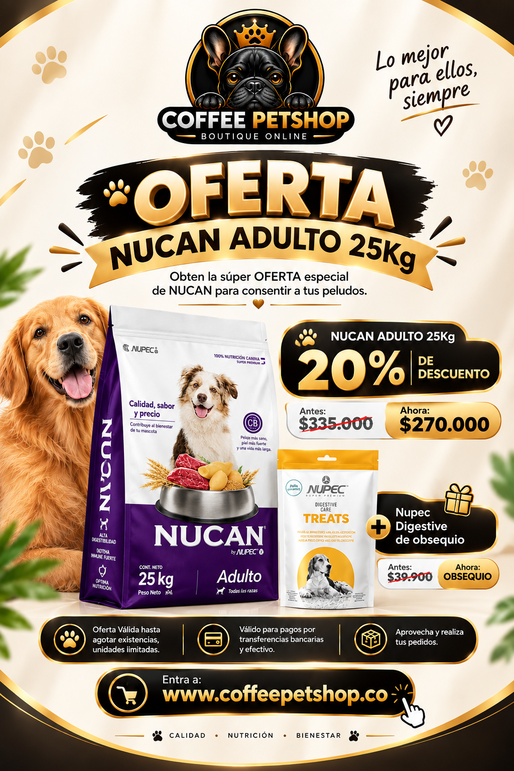 OFERTA NUCAN ADULTO 25KG
