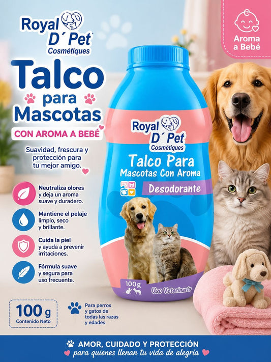 TALCO DESODORANTE ROYAL D'PET