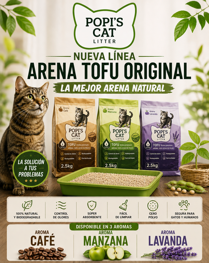 ARENA TOFU POPI'S CAT LITTER 2.5Kg