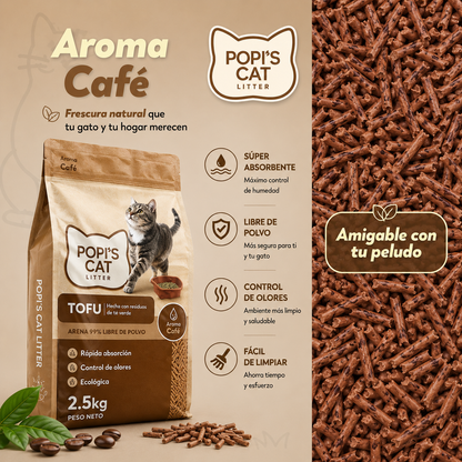 ARENA TOFU POPI'S CAT LITTER 2.5Kg