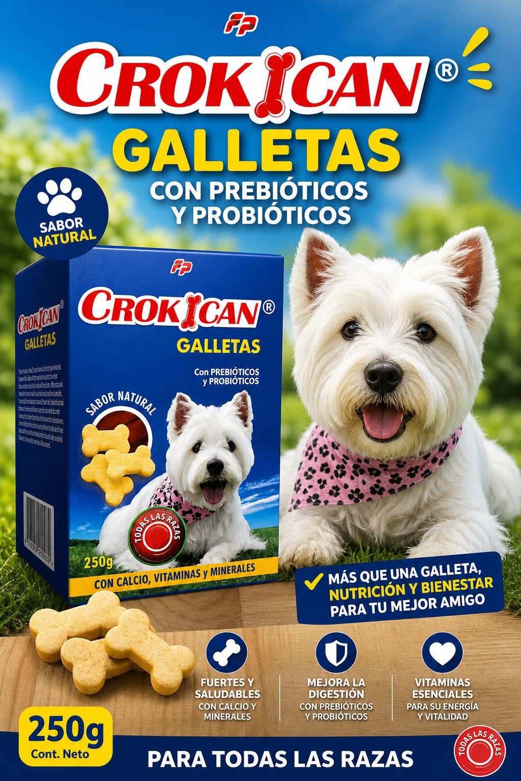 GALLETAS CROKICAN SALUDABLES SABOR HÍGADO 250gr